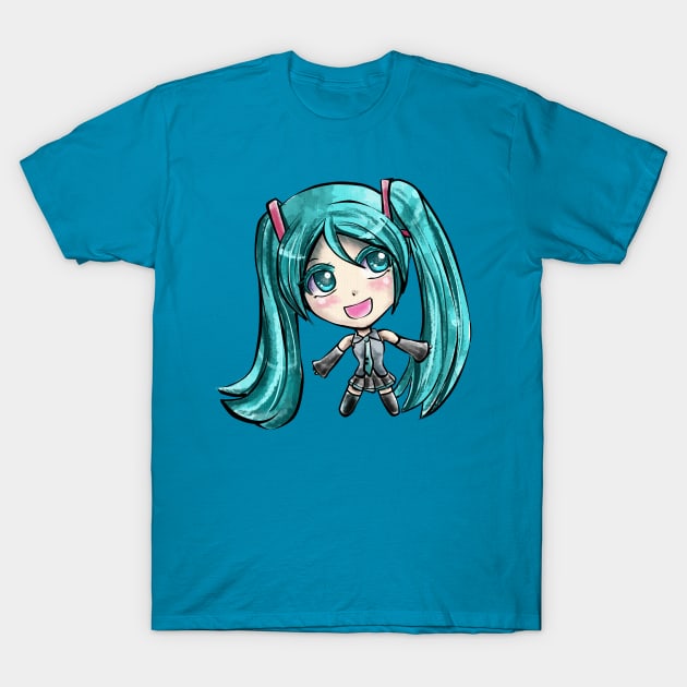 Chibi Miku T-Shirt by Yennie Fer (FaithWalkers)